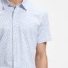 Bedrucktes Slim-Fit-Hemd aus Jersey mit Baumwollanteil