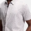 Bedrucktes Slim-Fit-Hemd aus Jersey mit Baumwollanteil