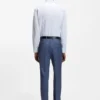Bedrucktes Slim-Fit-Hemd aus knitterfreier Baumwolltwill