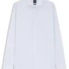 Bedrucktes Slim-Fit-Hemd aus knitterfreier Baumwolltwill