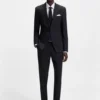 Bedrucktes Slim-Fit-Hemd aus Oxford-Stretch-Baumwolle