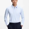 Bedrucktes Slim-Fit-Hemd aus Performance-Stretch-Jersey