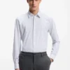 Bedrucktes Slim-Fit-Hemd aus Performance-Stretch-Jersey Bedrucktes Slim-Fit-Hemd aus Performance-Stretch-Jersey