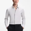 Bedrucktes Slim-Fit-Hemd aus Performance-Stretch-Jersey