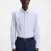 Bedrucktes Slim-Fit-Hemd aus Performance-Stretch-Jersey Bedrucktes Slim-Fit-Hemd aus Performance-Stretch-Jersey