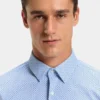 Bedrucktes Slim-Fit-Hemd aus Performance-Stretch-Jersey