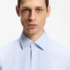 Bedrucktes Slim-Fit-Hemd aus Performance-Stretch-Jersey