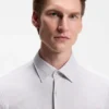 Bedrucktes Slim-Fit-Hemd aus Performance-Stretch-Jersey