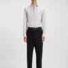 Bedrucktes Slim-Fit-Hemd aus Performance-Stretch-Jersey