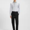 Bedrucktes Slim-Fit-Hemd aus Performance-Stretch-Jersey