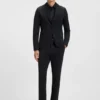 Bedrucktes Slim-Fit-Hemd aus Performance-Stretch-Jersey
