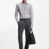 Bedrucktes Slim-Fit-Hemd aus Performance-Stretch-Jersey Bedrucktes Slim-Fit-Hemd aus Performance-Stretch-Jersey