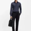 Bedrucktes Slim-Fit-Hemd aus Performance-Stretch-Jersey
