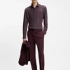 Bedrucktes Slim-Fit-Hemd aus Performance-Stretch-Jersey