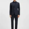 Bedrucktes Slim-Fit-Hemd aus Performance-Stretch-Jersey