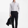 Bedrucktes Slim-Fit-Hemd aus Performance-Stretch-Jersey