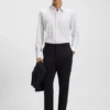 Bedrucktes Slim-Fit-Hemd aus Performance-Stretch-Jersey