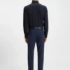Bedrucktes Slim-Fit-Hemd aus Performance-Stretch-Jersey
