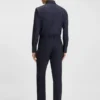 Bedrucktes Slim-Fit-Hemd aus Performance-Stretch-Jersey