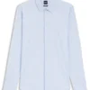 Bedrucktes Slim-Fit-Hemd aus Performance-Stretch-Jersey