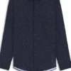 Bedrucktes Slim-Fit-Hemd aus Performance-Stretch-Jersey