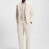 Bedrucktes Slim-Fit-Hemd aus Performance-Stretch-Material