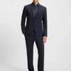 Bedrucktes Slim-Fit-Hemd aus Performance-Stretch-Material