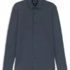 Bedrucktes Slim-Fit-Hemd aus Performance-Stretch-Material