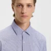 Bedrucktes Slim-Fit-Hemd aus Stretch-Jersey