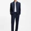 Bedrucktes Slim-Fit-Hemd aus Stretch-Jersey