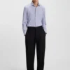 Bedrucktes Slim-Fit-Hemd aus Stretch-Jersey