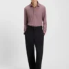 Bedrucktes Slim-Fit-Hemd aus Stretch-Jersey