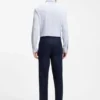 Bedrucktes Slim-Fit-Hemd aus Stretch-Jersey