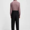 Bedrucktes Slim-Fit-Hemd aus Stretch-Jersey
