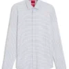 Bedrucktes Slim-Fit-Hemd aus Stretch-Jersey