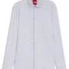 Bedrucktes Slim-Fit-Hemd aus Stretch-Jersey