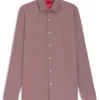 Bedrucktes Slim-Fit-Hemd aus Stretch-Jersey