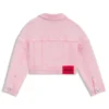 Überfärbte Kinderjacke aus Stretch-Baumwoll-Denim