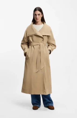 Übergroßer Trenchcoat mit wasserabweisender Ausrüstung