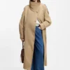 Übergroßer Trenchcoat mit wasserabweisender Ausrüstung