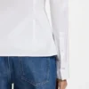 Bügelleichte Bluse in Slim-Fit aus Popeline-Baumwollmischung