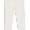 Bügelleichte Hose mit konischer Passform aus Stretch-Baumwollpopeline Bügelleichte Hose mit konischer Passform aus Stretch-Baumwollpopeline