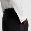 Bügelleichtes Abendhemd in Slim-Fit aus Baumwollpopeline