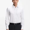 Bügelleichtes Slim-Fit-Hemd aus Baumwollpopeline Bügelleichtes Slim-Fit-Hemd aus Baumwollpopeline