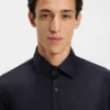 Bügelleichtes Slim-Fit-Hemd aus Baumwollpopeline Bügelleichtes Slim-Fit-Hemd aus Baumwollpopeline