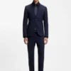 Bügelleichtes Slim-Fit-Hemd aus Baumwollpopeline Bügelleichtes Slim-Fit-Hemd aus Baumwollpopeline