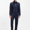 Bügelleichtes Slim-Fit-Hemd aus Baumwollpopeline Bügelleichtes Slim-Fit-Hemd aus Baumwollpopeline