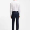 Bügelleichtes Slim-Fit-Hemd aus Baumwollpopeline Bügelleichtes Slim-Fit-Hemd aus Baumwollpopeline