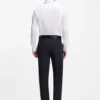 Bügelleichtes Slim-Fit-Hemd aus Baumwollpopeline Bügelleichtes Slim-Fit-Hemd aus Baumwollpopeline