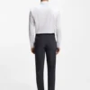 Bügelleichtes Slim-Fit-Hemd aus Baumwollpopeline Bügelleichtes Slim-Fit-Hemd aus Baumwollpopeline